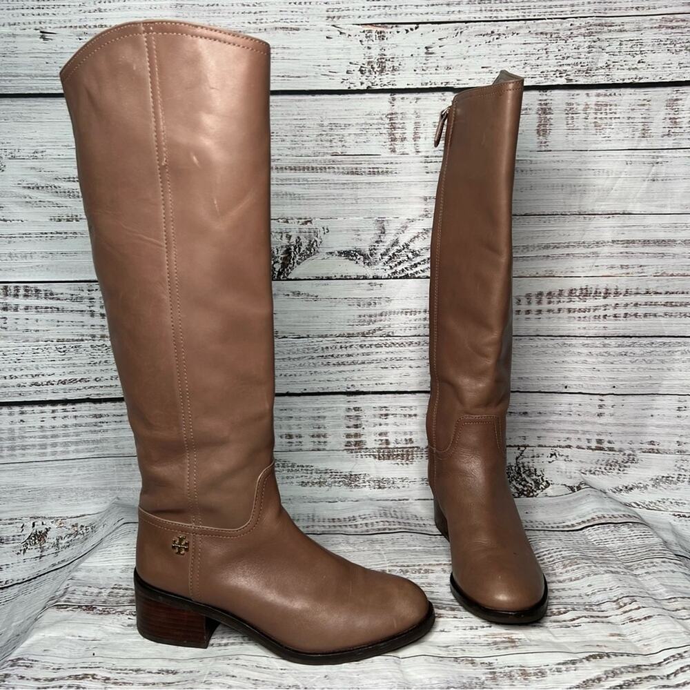Tory Burch Size 8 Riding Boot‎ Leather Fulton 55mm Boot 31148386